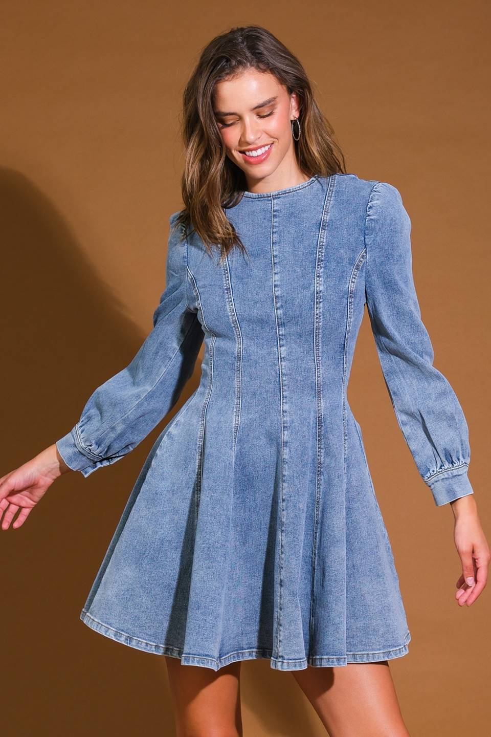 YOUR SWEETIE DENIM MINI DRESS Flying Tomato